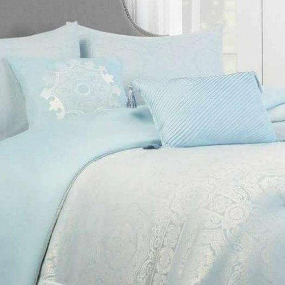 Lionel Richie Home Decorative Throw Pillows Light Blue 2 Pack Sofa/Bed Accent - Picture 3 of 4